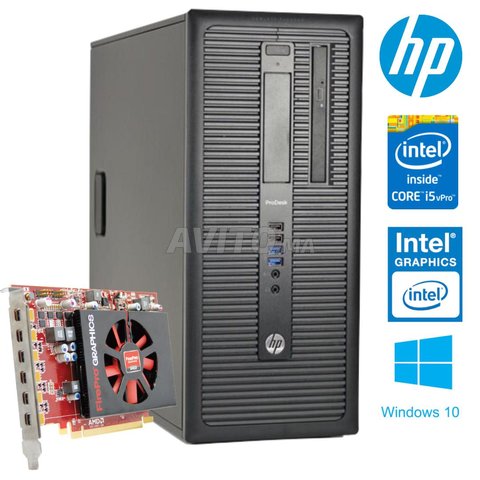 PC GAMER HP 600 G1 Tour i5-4690 GPU 2GB  - 1