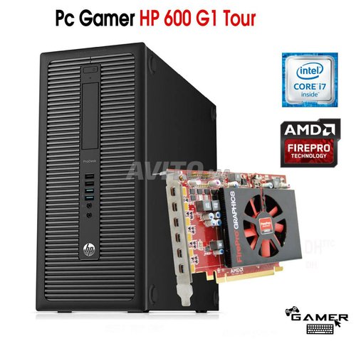 GAMER HP 600 G1 TWR I7-4790  GPU FirePro W600 2GB  - 1