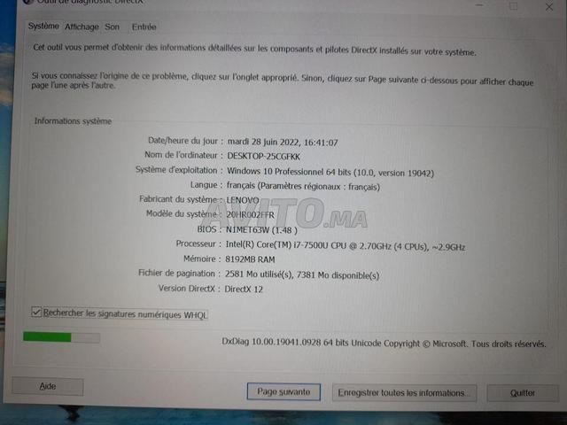 LENOVO Thinkpad X1 Carbon I7 7500U - 2