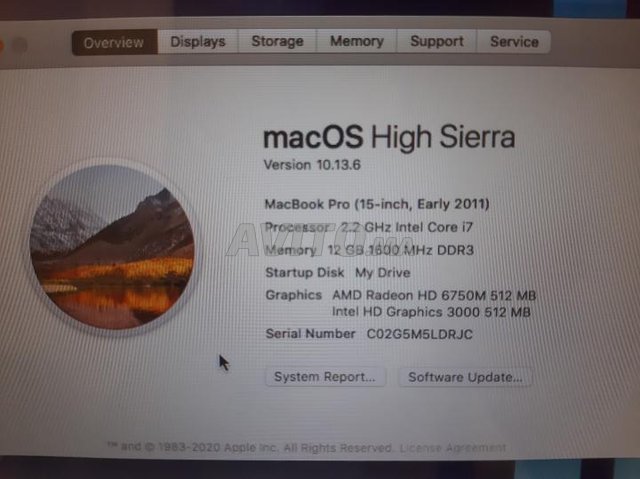 Macbook Pro 2011 - 6