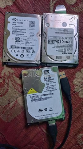 3 disque dure 500 750gb interne et 1tb externe  - 4
