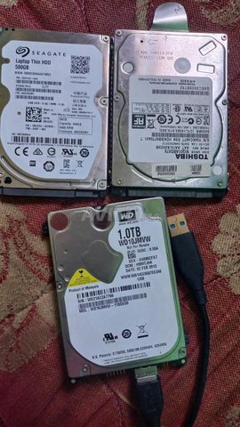 3 disque dure 500 750gb interne et 1tb externe  - 5