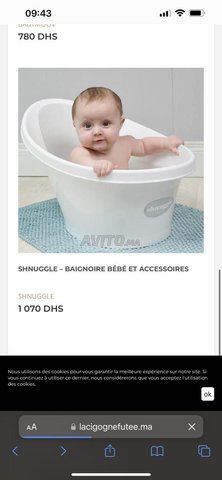 Baignoire Pour Bebe Shnuggle Equipements Pour Enfant Et Bebe A Marrakech Avito Ma Undefined