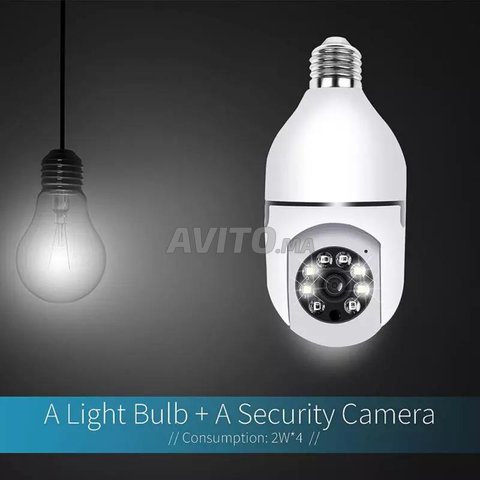 Ampoule caméra WiFi 360 Rotative & IR Night Vision - 5