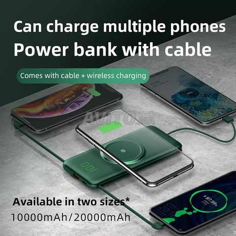 Power bank & Chargeur sans fil Qi 20000 mAh  - 5