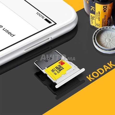 Kodak Carte mémoire Micro SD 16 GB avec adaptateur - 5