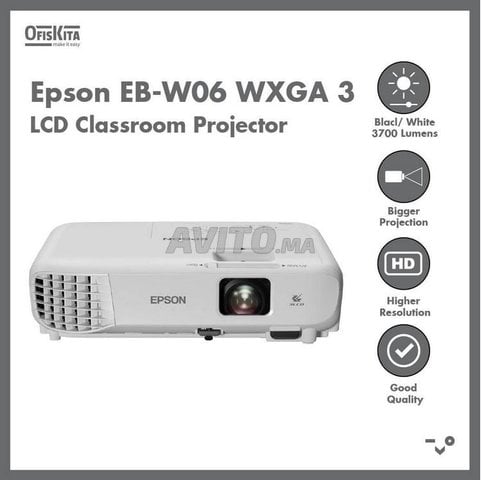 Epson EB-W06 WXGA 3700 LUMENS PROJECTEUR - 1