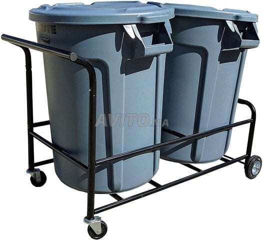NETTOYAGE Chariot poubelle mon et double bac 