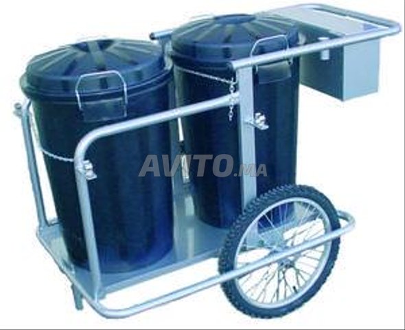 GUARD Chariot poubelle mon et double bac 