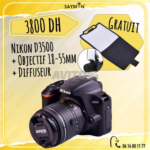 offre Nikon D3500 avec 18-55mm et diffuseur - 1
