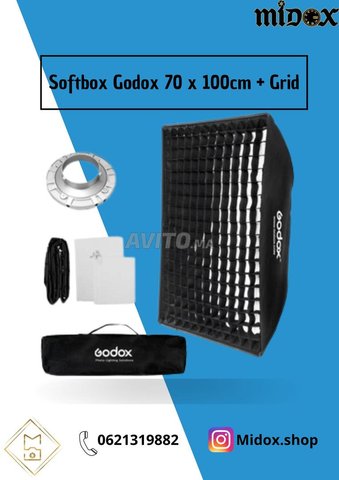 Softbox Godox 70x100cm et Grid Magasin Midox SHOP - 1