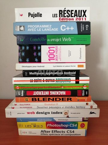 14 livres informatique - réseaux - design - dessin - 8