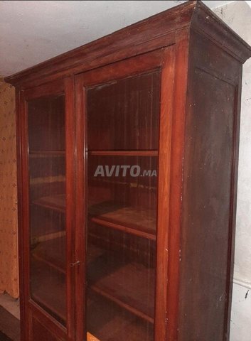 armoire antique bois laitre massif  - 2