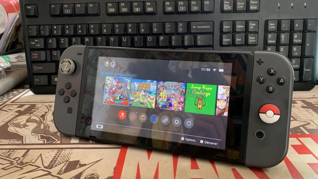 Nintendo Switch - couleur gris - avec jeu - 5