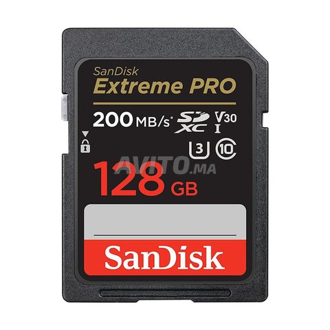 Sandisk Carte memoire Extrem Pro 128Gb Sped200Mo/s - 3