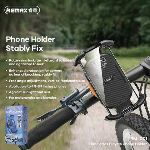 Remax Support smartphone pour moto velo a Serrure  - 3