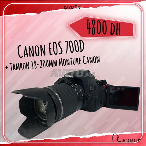 Canon 700D avec Tamron 18-200mm (Occasion) - 1