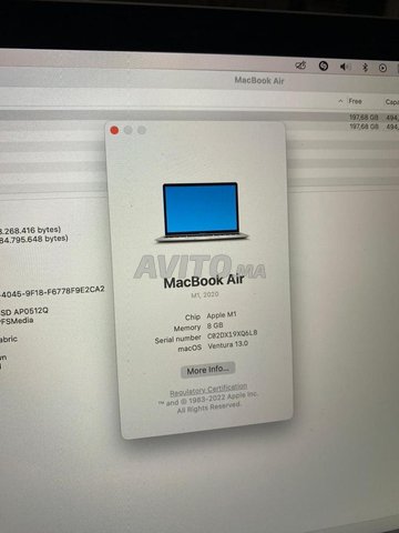 MacBook air m1 late 2020 512gb ssd 8gb ram - 3