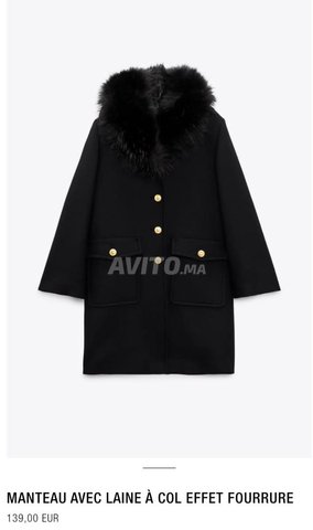 manteau zara fourrure