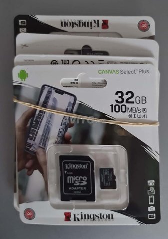 Kingston Carte mémoire original 16Gb, Micro SD CANVAS Select Plus