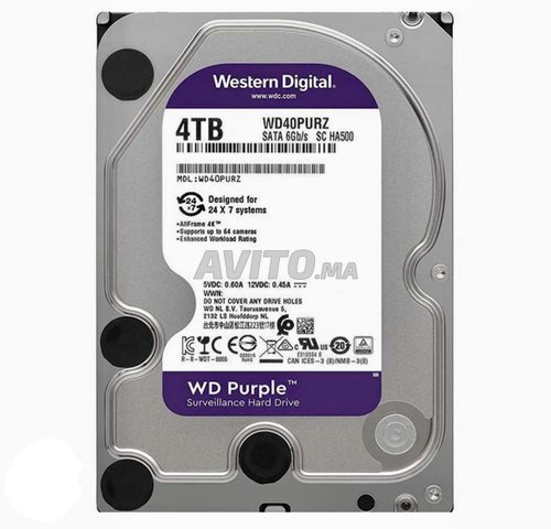 disque dur WD purple 4 to vidéo surveillance  - 1