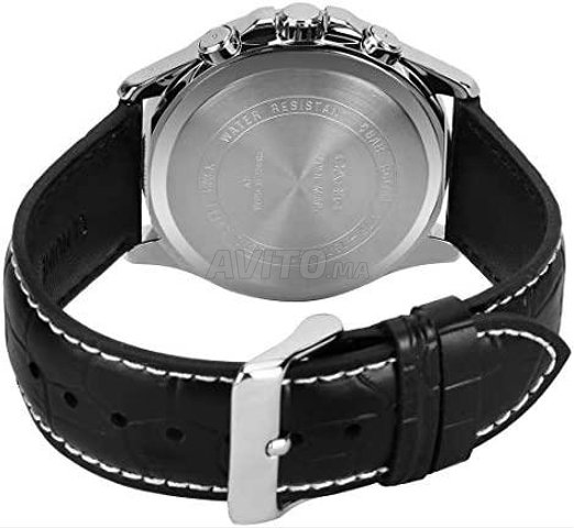Casio Montre Homme 6 Aiguilles -Bracelet Cuir Noir - 2