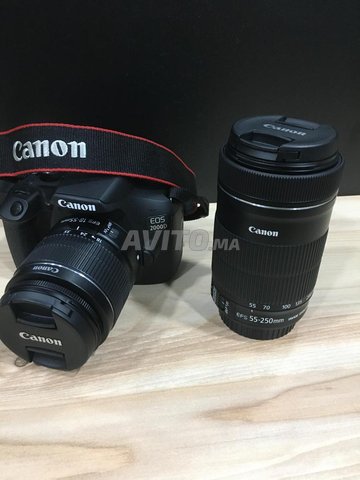 Reflex Canon EOS 2000D  Objectif EF-S 18-55 mm  - 1