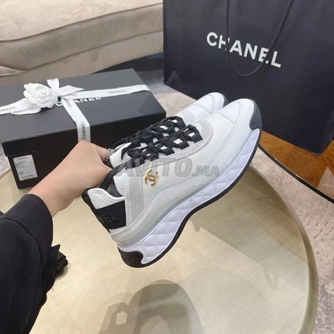 Sneakers Chanel cuir blanche Top Chaussures a Casablanca Avito.ma