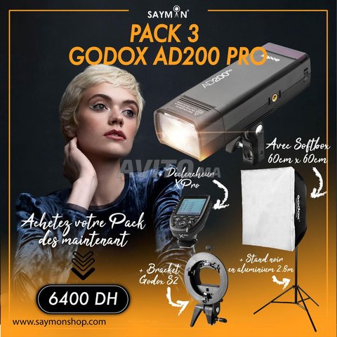 PACK AD200 Pro avec Bracket S2. Softbox. Stand ... - 1