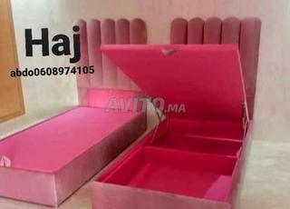 سرير / مكان واحد 90/190 تخزين في الدار البيضاء