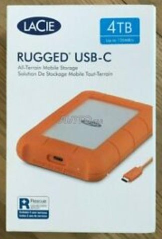 Disque Dur Externe 4To Rugged USB Type C - 5