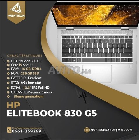 HP EliteBook 830 G5 - i5-8350U - 1