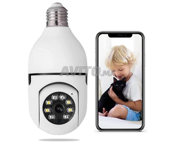 Caméra à ampoule 360 degrés WiFi sans fil FDH