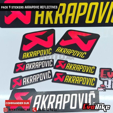 Autocollants de moto pour Akrapovic Logo Décalcomanies Imperméable