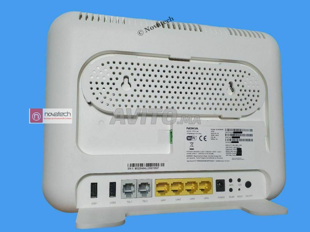 Routeur-NOKIA G-2425G-B- Fibre Optique- Wifi 5GHZ  - 4