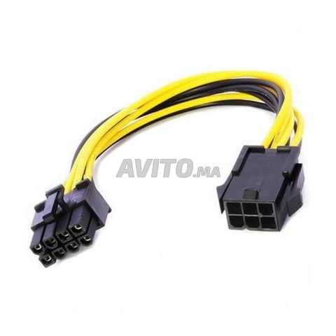 Cable 6 Pin Female To 8 Pin Male Cable Adapter - 1