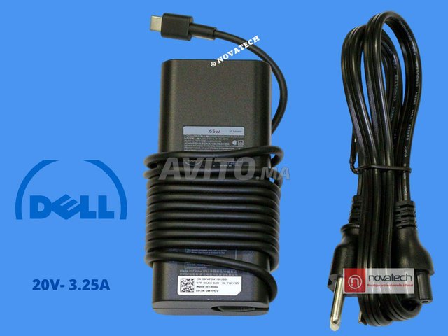 Chargeur Original USB-C Dell /20V 3.25A 65W  - 3
