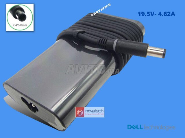 Chargeur PC Portable Dell/19.5V-4.62A 90W d'origin - 6