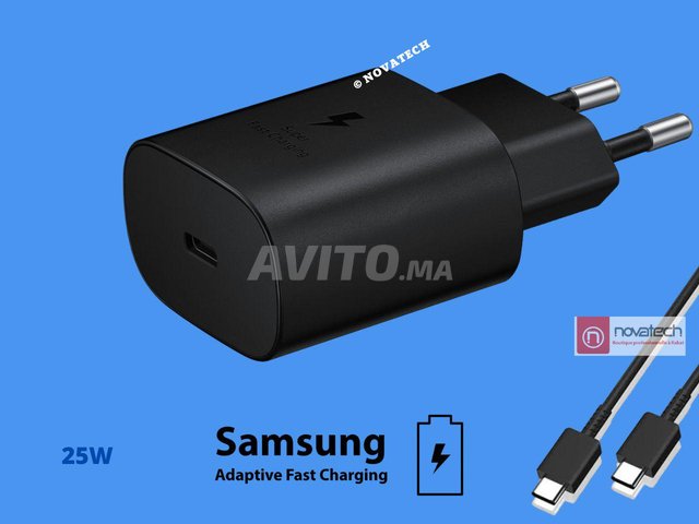 Chargeur secteur SAMSUNG Ultra rapide 25W USB-C Noir