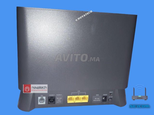 Routeur-ADSL et Fibre- WIFI 5Ghz Sercom H500-s  - 3