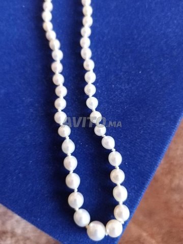  collier de perle et fermoir diaments - 3
