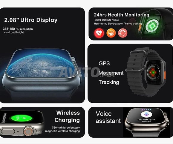Smart watch S8 plus ultra iwatch siri appel NFC - 5