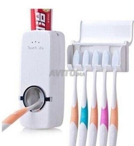 Distributeur de dentifrice et porte brosse à dent - 2