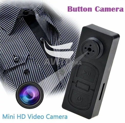 Mini Caméra espion Bouton de chemise Wifi 4K 