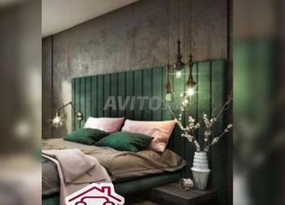 Lit de leux en simili cuir