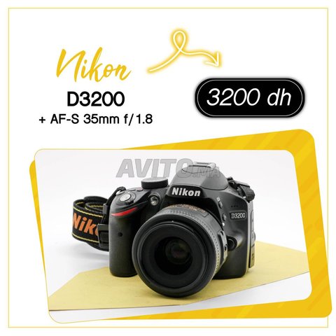 Appareil Nikon D3200 avec AF-S 35mm f1.8 - 1