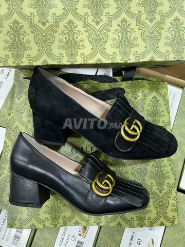 Chaussures Gucci Femme en Vrai Cuir Chaussures Casablanca