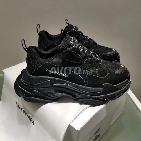 Black Balenciaga Triple S Sneakers Chaussures Marrakech Avito.ma