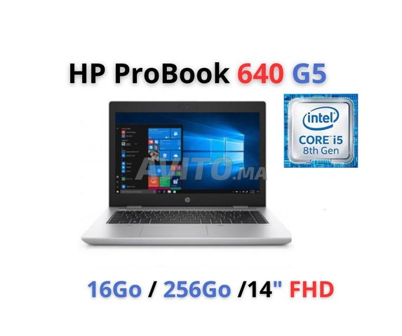 HP ProBook 640 G5  i5-8365U / 16Go /256Go / 14FHD - 1