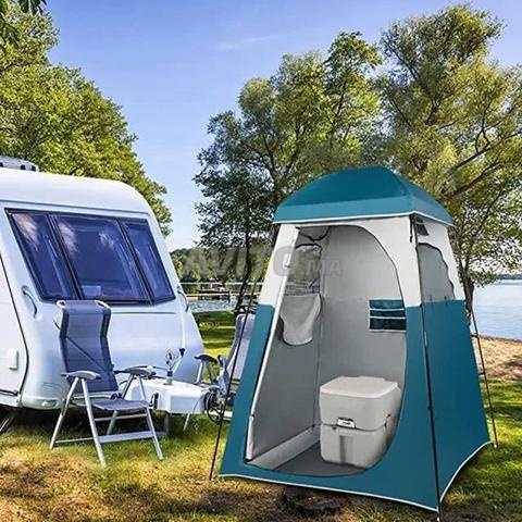 Tente De Douche Portable Côté Véhicule - 100x100x180 Cm, Toile Oxford, Neuf